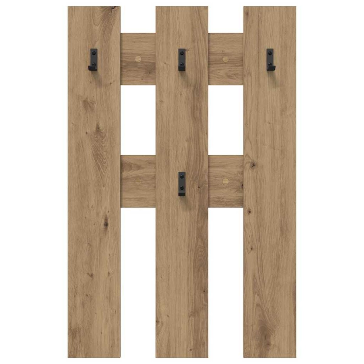 vidaXL Τοίχου Κρεμάστρα Επιτοίχιο Artisan Oak 65 x 3 x 100 εκ.