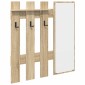 vidaXL Τοίχου Κρεμάστρα Επιτοίχιο Δρύς Sonoma 100 x 10 x 100 εκ.
