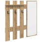 vidaXL Τοίχου Κρεμάστρα Επιτοίχιο Artisan Oak 100 x 10 x 100 εκ.