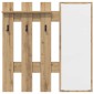 vidaXL Τοίχου Κρεμάστρα Επιτοίχιο Artisan Oak 100 x 10 x 100 εκ.