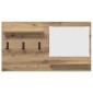 vidaXL Τοίχου Κρεμάστρα Επιτοίχιο Artisan Oak 90 x 10 x 50 εκ.