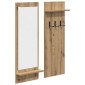 vidaXL Τοίχου Κρεμάστρα Επιτοίχιο Artisan Oak 70 x 10 x 90 εκ.