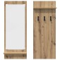 vidaXL Τοίχου Κρεμάστρα Επιτοίχιο Artisan Oak 70 x 10 x 90 εκ.