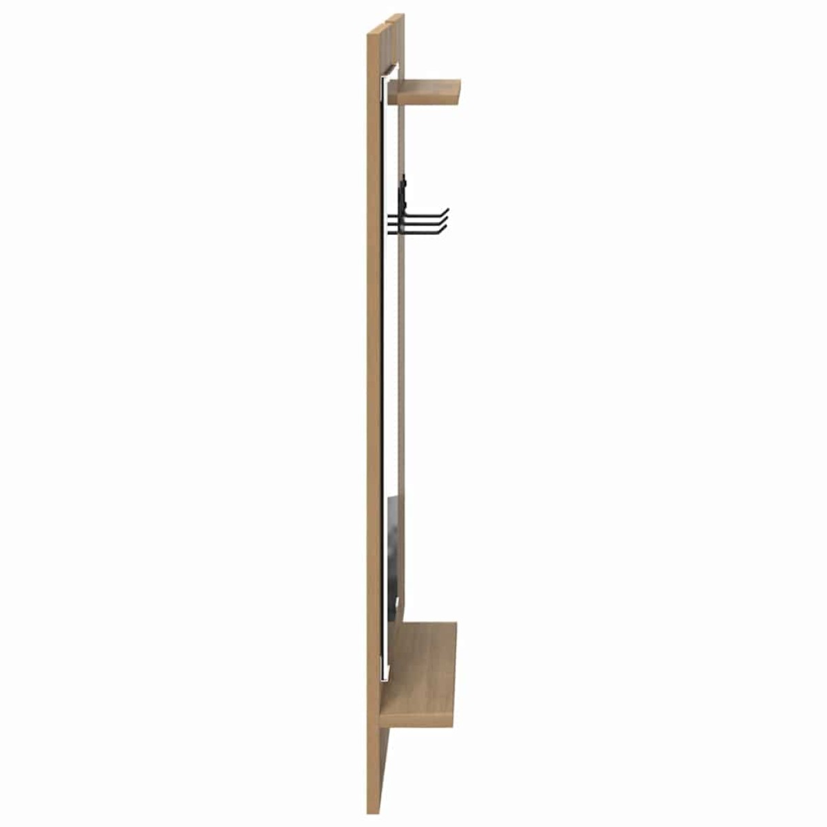 vidaXL Τοίχου Κρεμάστρα Επιτοίχιο Artisan Oak 70 x 10 x 90 εκ.