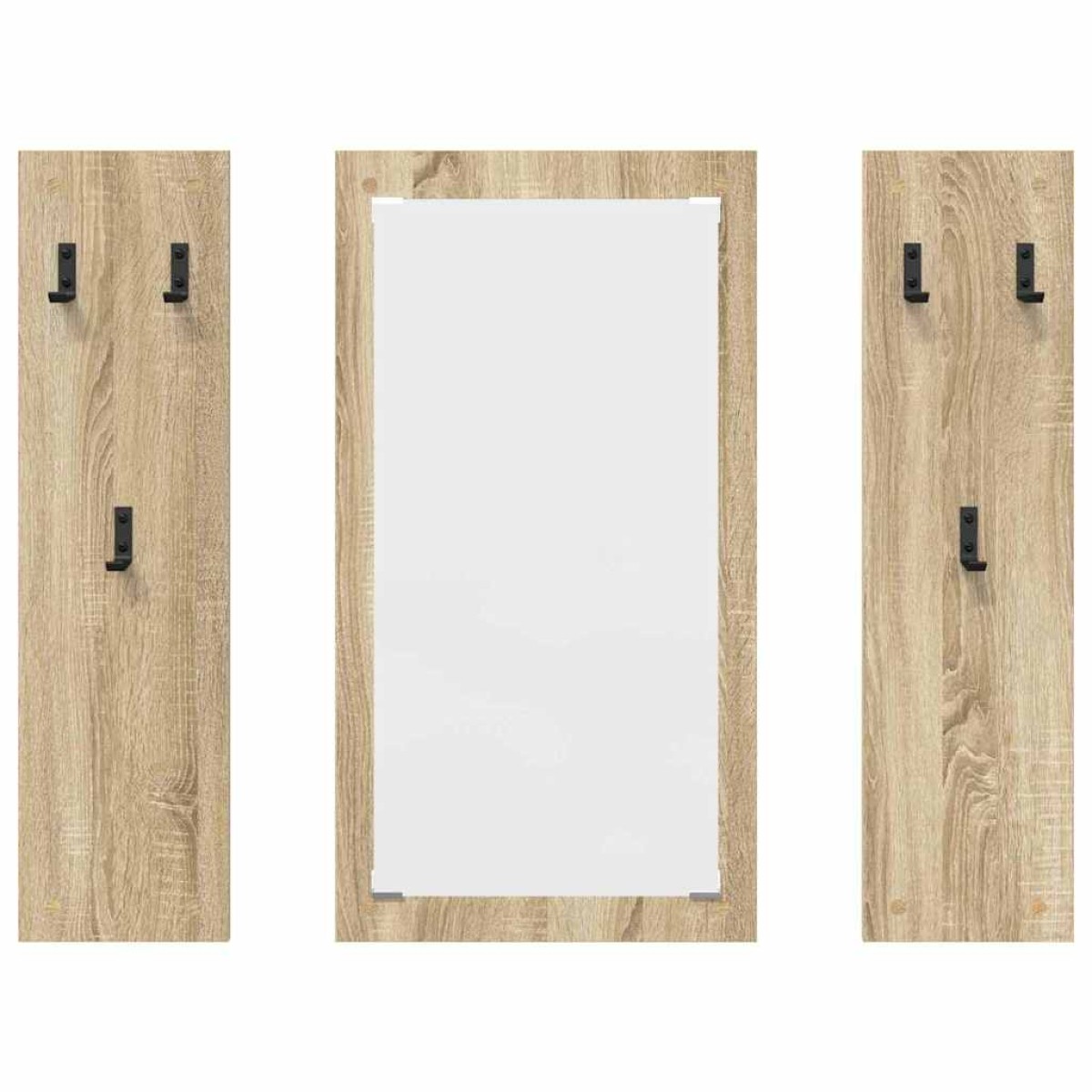 vidaXL Τοίχου Κρεμάστρα Επιτοίχιο Δρύς Sonoma 96 x 1,5 x 90 εκ