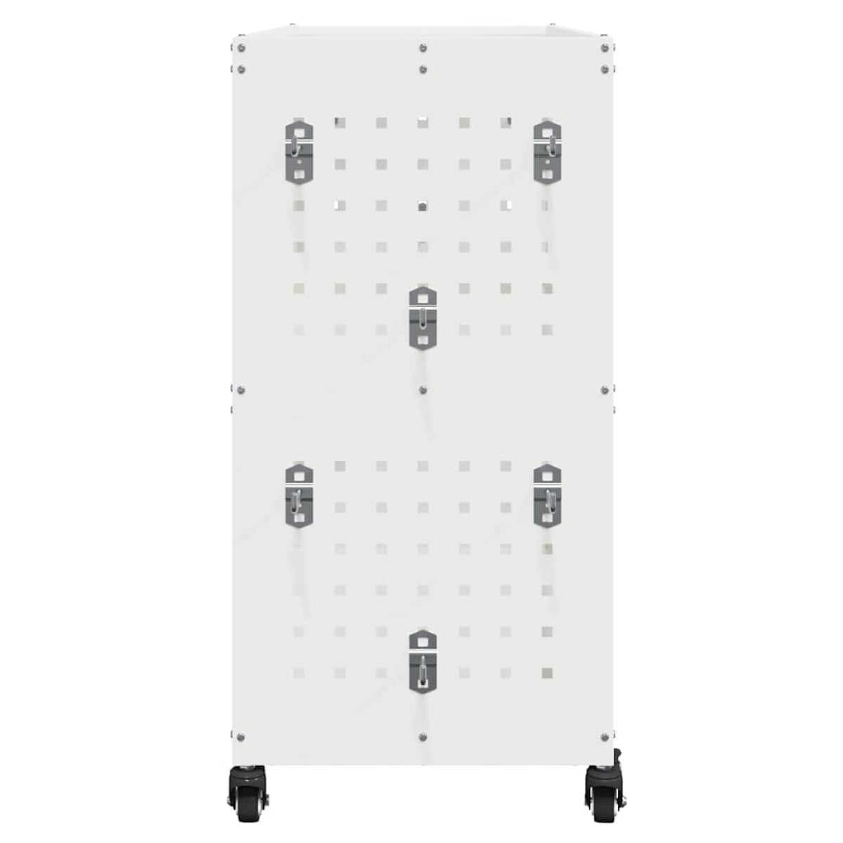 vidaXL Καρότσι εργαλείων Λευκό 75 x 35 x 73 εκ. Ψυχρής έλασης χάλυβας
