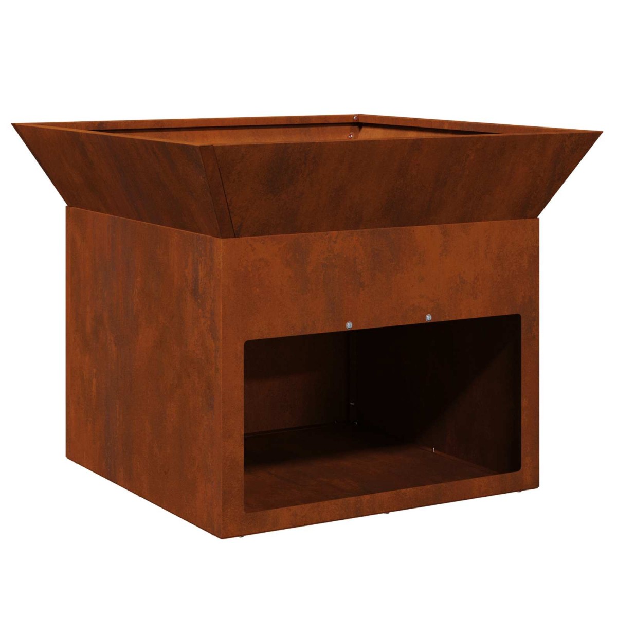 vidaXL Φωτιά Σκ rusty 50 x 50 x 40 cm Ατσάλι σκληρυθέν στον αέρα