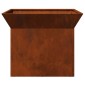 vidaXL Φωτιά Σκ rusty 50 x 50 x 40 cm Ατσάλι σκληρυθέν στον αέρα