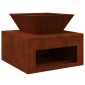 vidaXL Φωτιά Σκ rusty 50 x 50 x 40 cm Ατσάλι Σκληρυθέν στον Αέρα