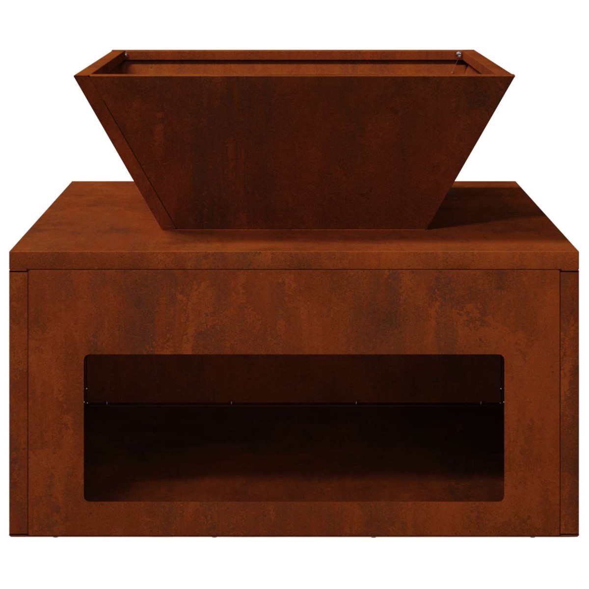 vidaXL Φωτιά Σκ rusty 50 x 50 x 40 cm Ατσάλι Σκληρυθέν στον Αέρα