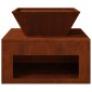 vidaXL Φωτιά Σκ rusty 50 x 50 x 40 cm Ατσάλι Σκληρυθέν στον Αέρα