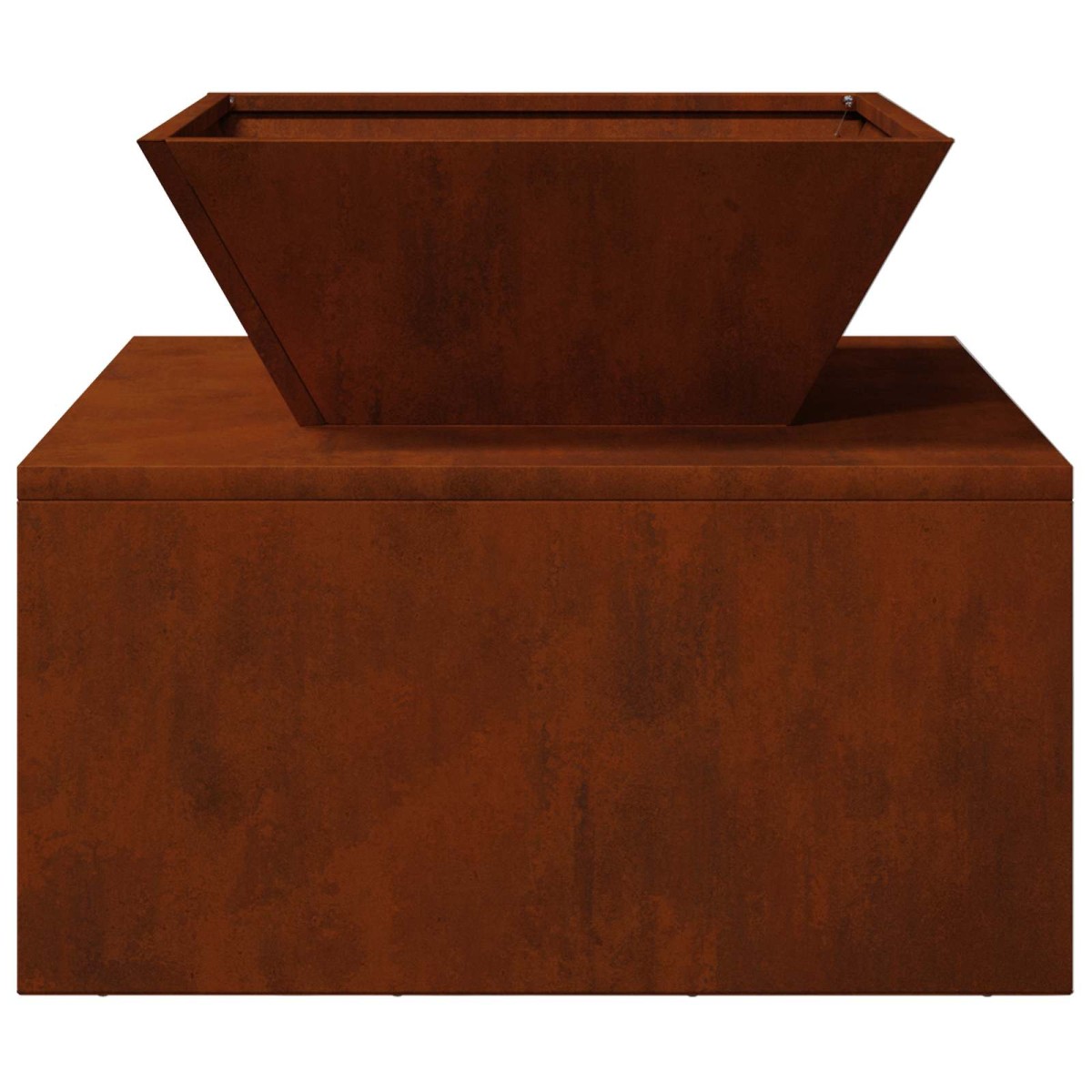 vidaXL Φωτιά Σκ rusty 50 x 50 x 40 cm Ατσάλι Σκληρυθέν στον Αέρα