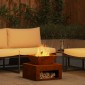 vidaXL Φωτιά Σκ rusty 50 x 50 x 40 cm Ατσάλι Σκληρυθέν στον Αέρα