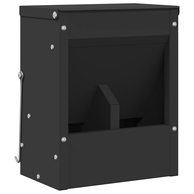 vidaXL Ταΐστρα Χαμστεριών Μαύρο 20 x 12,5 x 25 εκ.