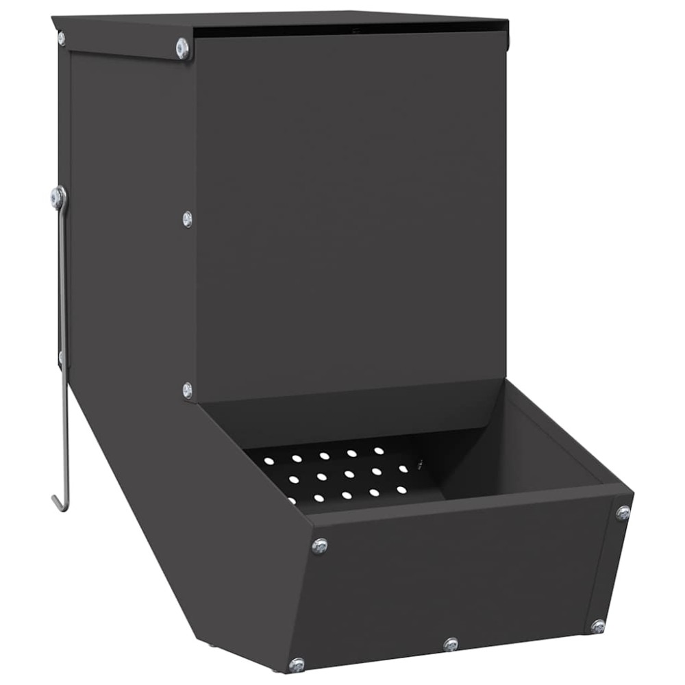 vidaXL Ταΐστρα Χαμστεριών Μαύρο 17,5 x 26 x 28,5 εκ 1,5 kg