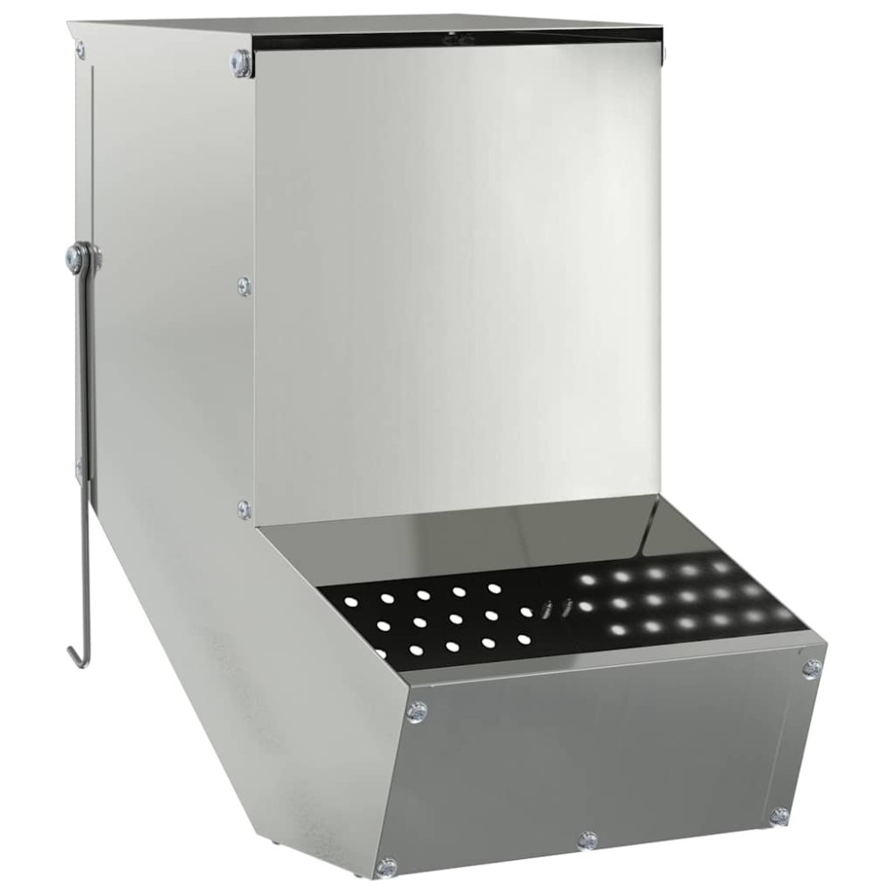 vidaXL Ταΐστρα Χαμστεριών Ασημί 17,5 x 26 x 28,5 εκ 1,5 kg