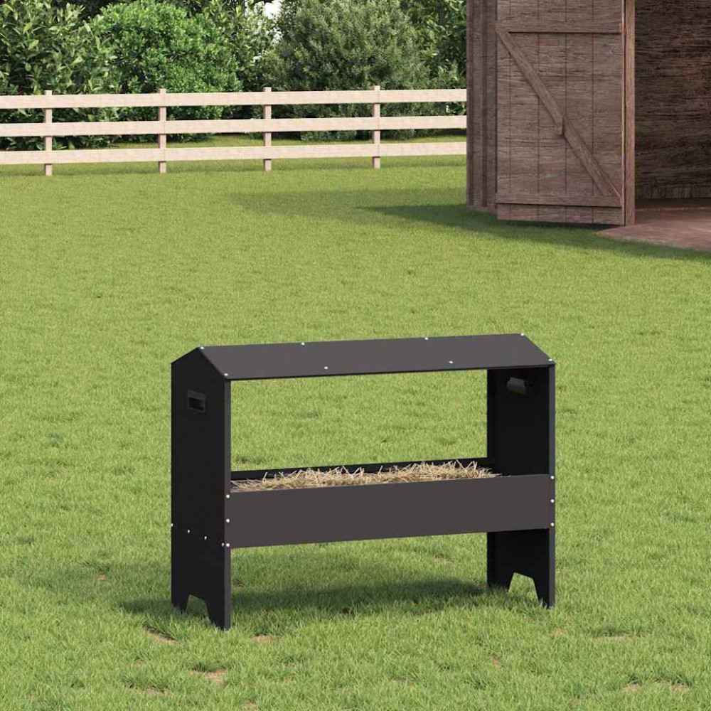 vidaXL Ταΐστρα για ζώα Μαύρο 79 x 35 x 62 εκ. 15 kg