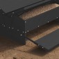 vidaXL Ταΐστρα Κοτόπουλου με Πεντάλ Μαύρο 75 x 53 x 20,5 εκ 10 kg