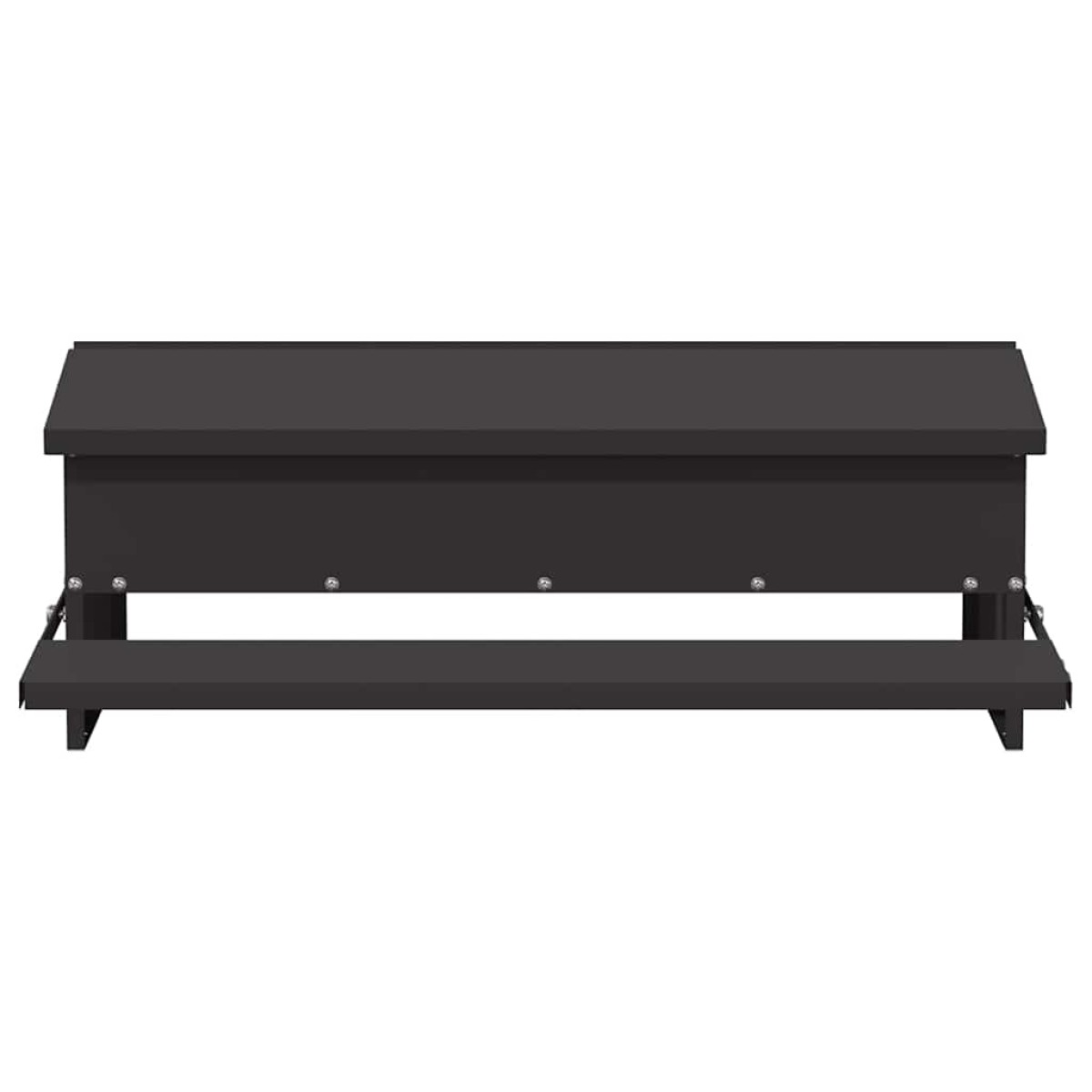 vidaXL Ταΐστρα Κοτόπουλου με Πεντάλ Μαύρο 75 x 53 x 20,5 εκ 10 kg