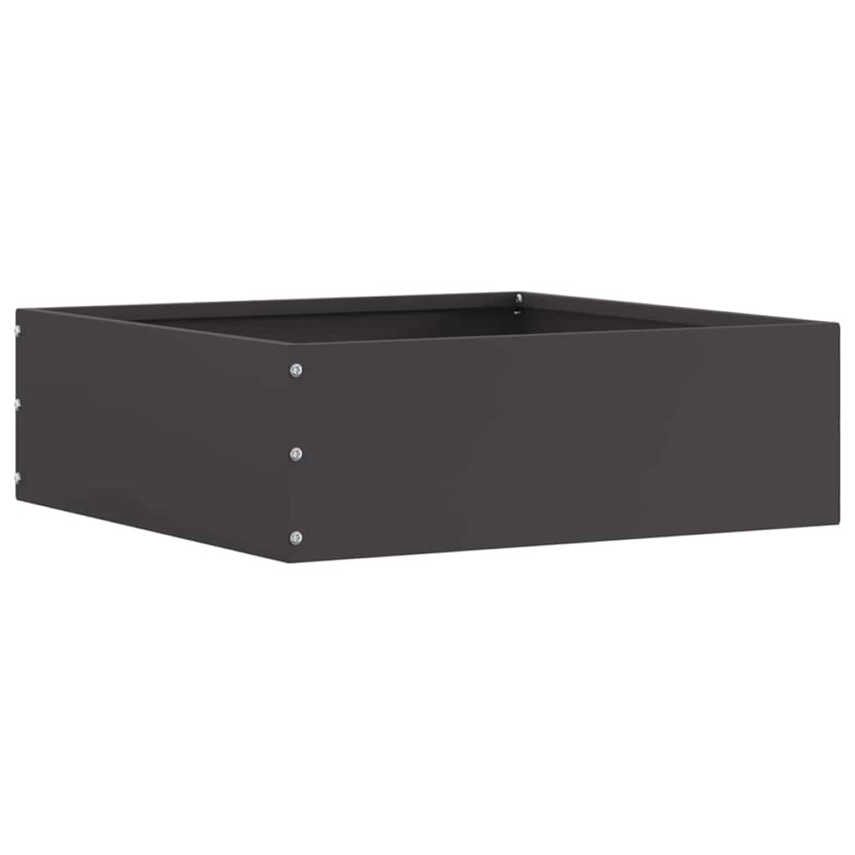 vidaXL Περίγραμμα γκαζόν 6 τμχ. 40 x 40 x 13 cm Ατσάλι Μαύρο