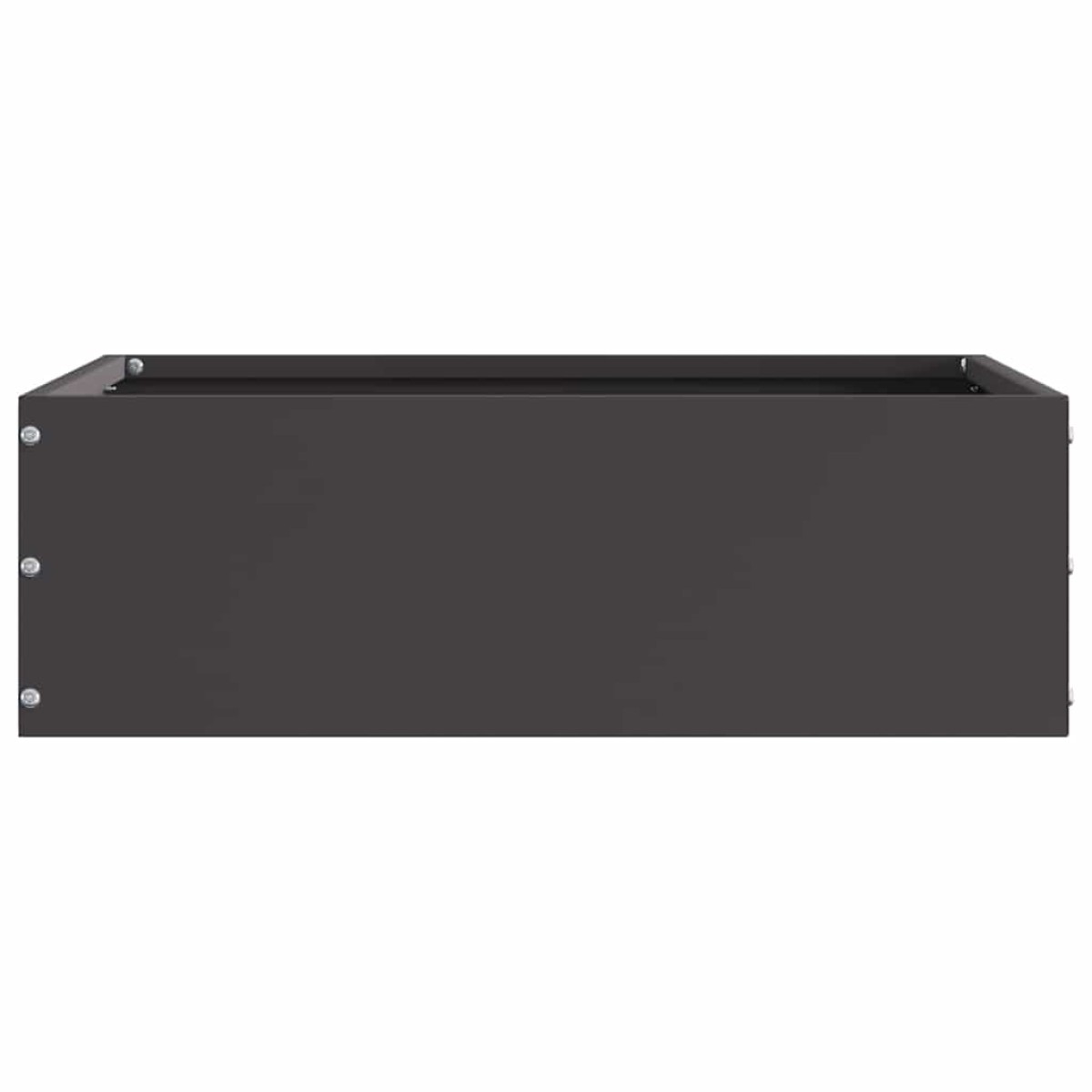 vidaXL Περίγραμμα γκαζόν 6 τμχ. 40 x 40 x 13 cm Ατσάλι Μαύρο