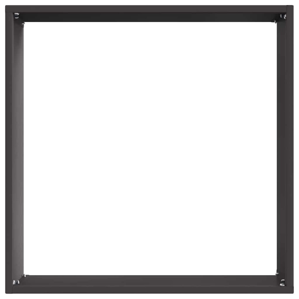 vidaXL Περίγραμμα γκαζόν 6 τμχ. 40 x 40 x 13 cm Ατσάλι Μαύρο