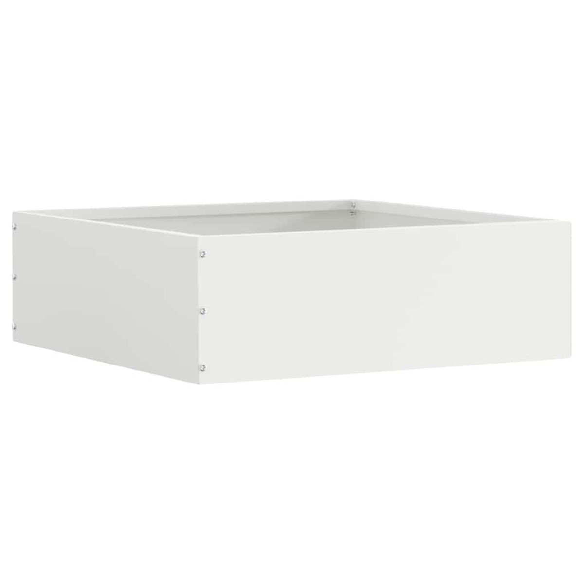 vidaXL Περίγραμμα γκαζόν 40 x 40 x 13 cm Ατσάλι Λευκό