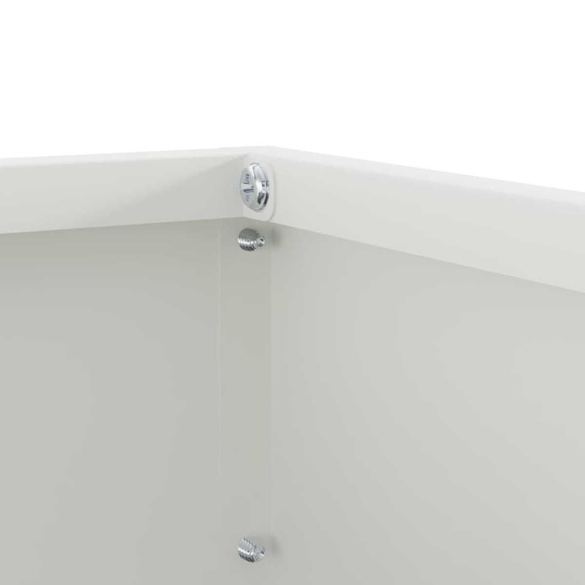 vidaXL Περίγραμμα γκαζόν 6 τμχ. 40 x 40 x 13 cm Ατσάλι Λευκό