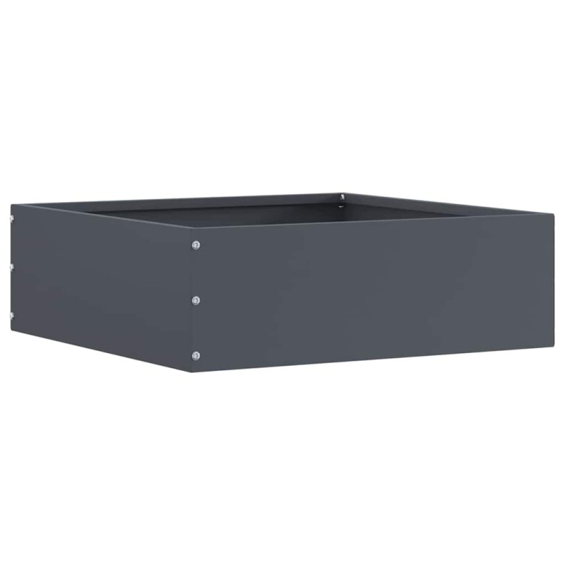 vidaXL Περίγραμμα γκαζόν 40 x 40 x 13 cm Ατσάλι Ανθρακί