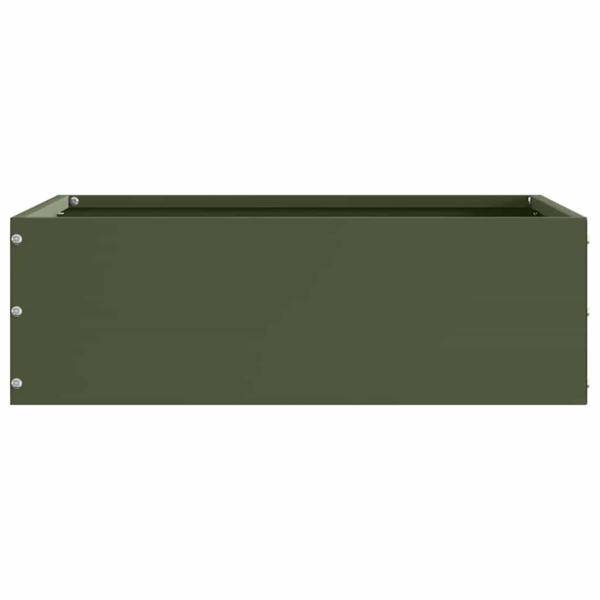 vidaXL Περίγραμμα γκαζόν 6 τμχ. 40 x 40 x 13 cm Ατσάλι Λαδί