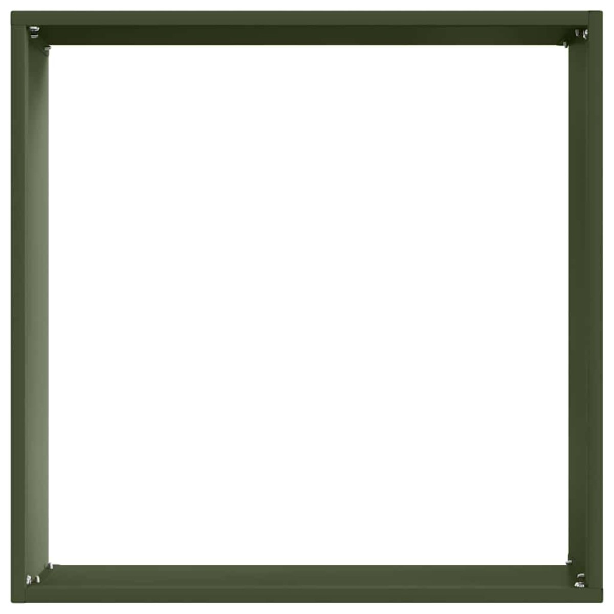 vidaXL Περίγραμμα γκαζόν 6 τμχ. 40 x 40 x 13 cm Ατσάλι Λαδί