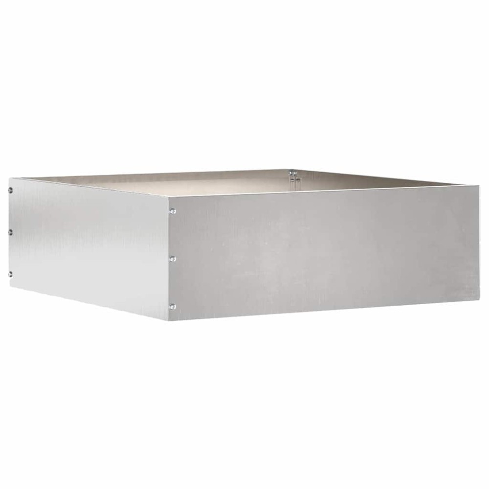 vidaXL Περίγραμμα γκαζόν 40 x 40 x 13 cm Ανοξείδωτο Ατσάλι Ασημί