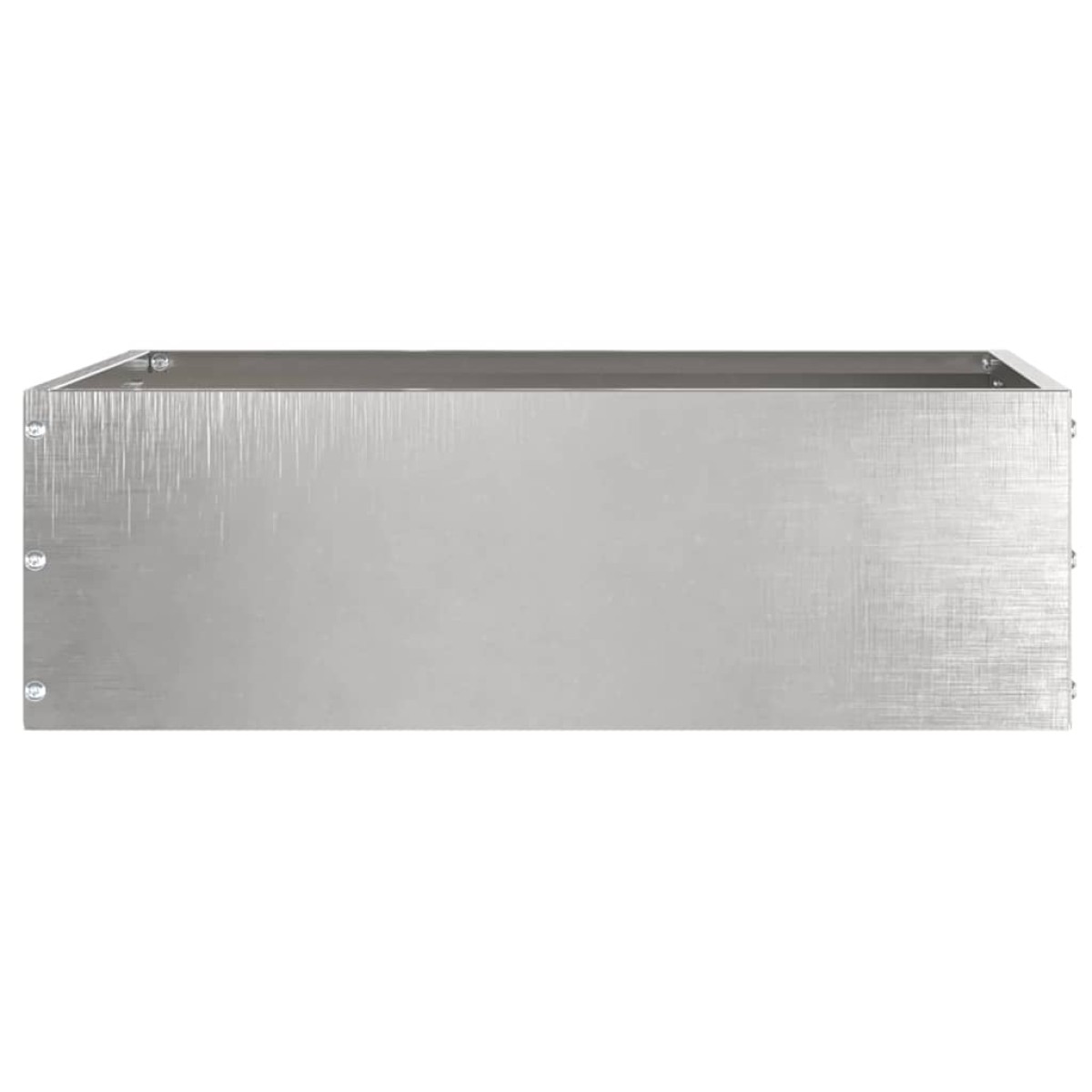 vidaXL Περίγραμμα γκαζόν 40 x 40 x 13 cm Ανοξείδωτο Ατσάλι Ασημί