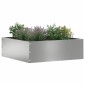 vidaXL Περίγραμμα γκαζόν 40 x 40 x 13 cm Γαλβανισμένος Χάλυβας Ασημί