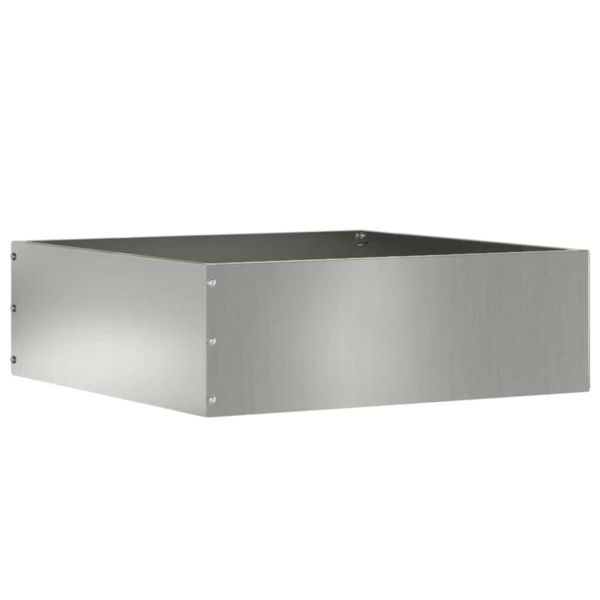 vidaXL Περίγραμμα γκαζόν 40 x 40 x 13 cm Γαλβανισμένος Χάλυβας Ασημί