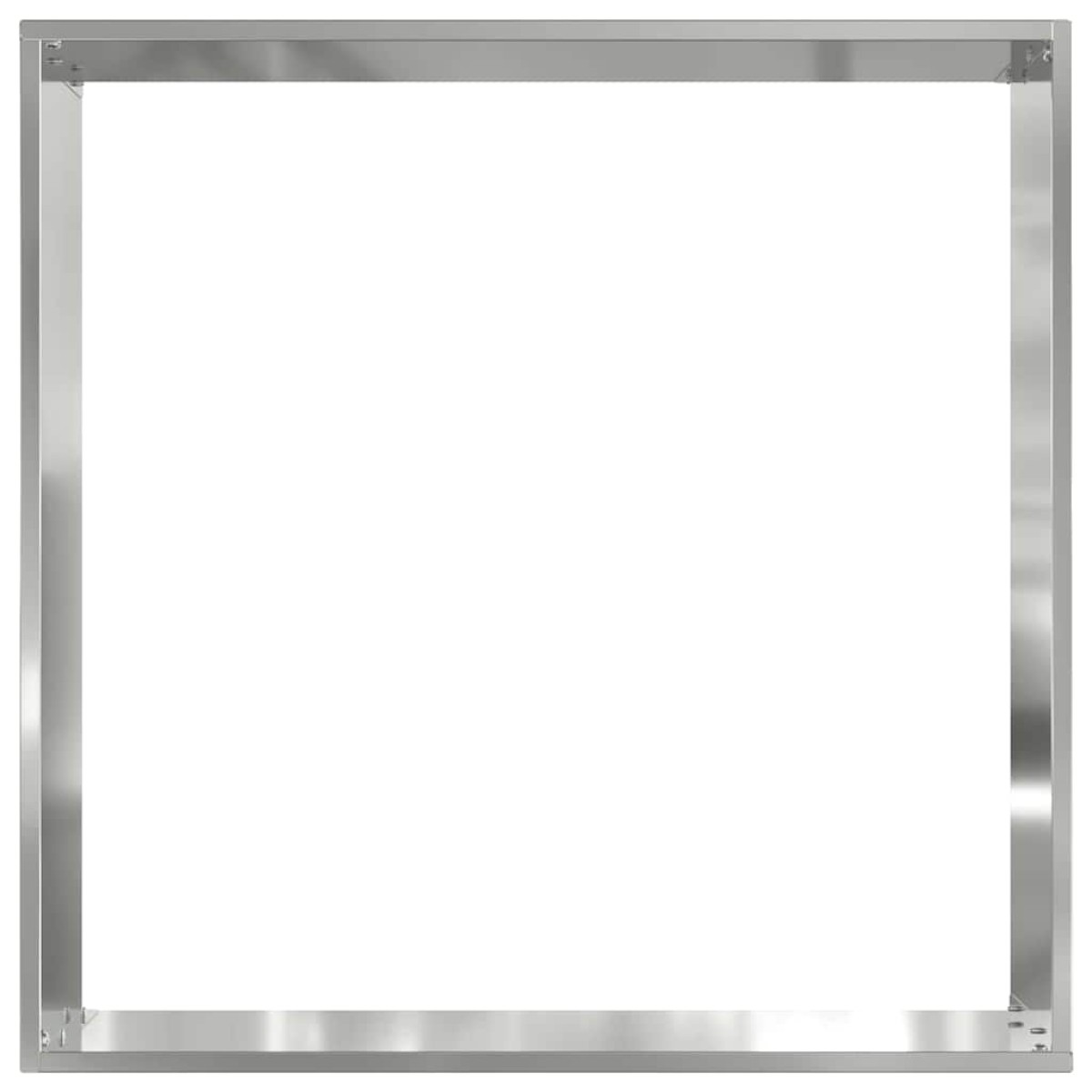 vidaXL Περίγραμμα γκαζόν 40 x 40 x 13 cm Γαλβανισμένος Χάλυβας Ασημί