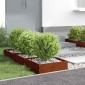 vidaXL Περίγραμμα γκαζόν 40 x 40 x 13 cm Σκ rusty