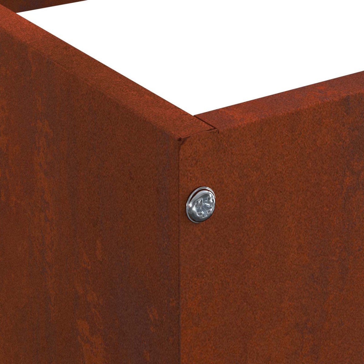 vidaXL Περίγραμμα γκαζόν 40 x 40 x 13 cm Σκ rusty