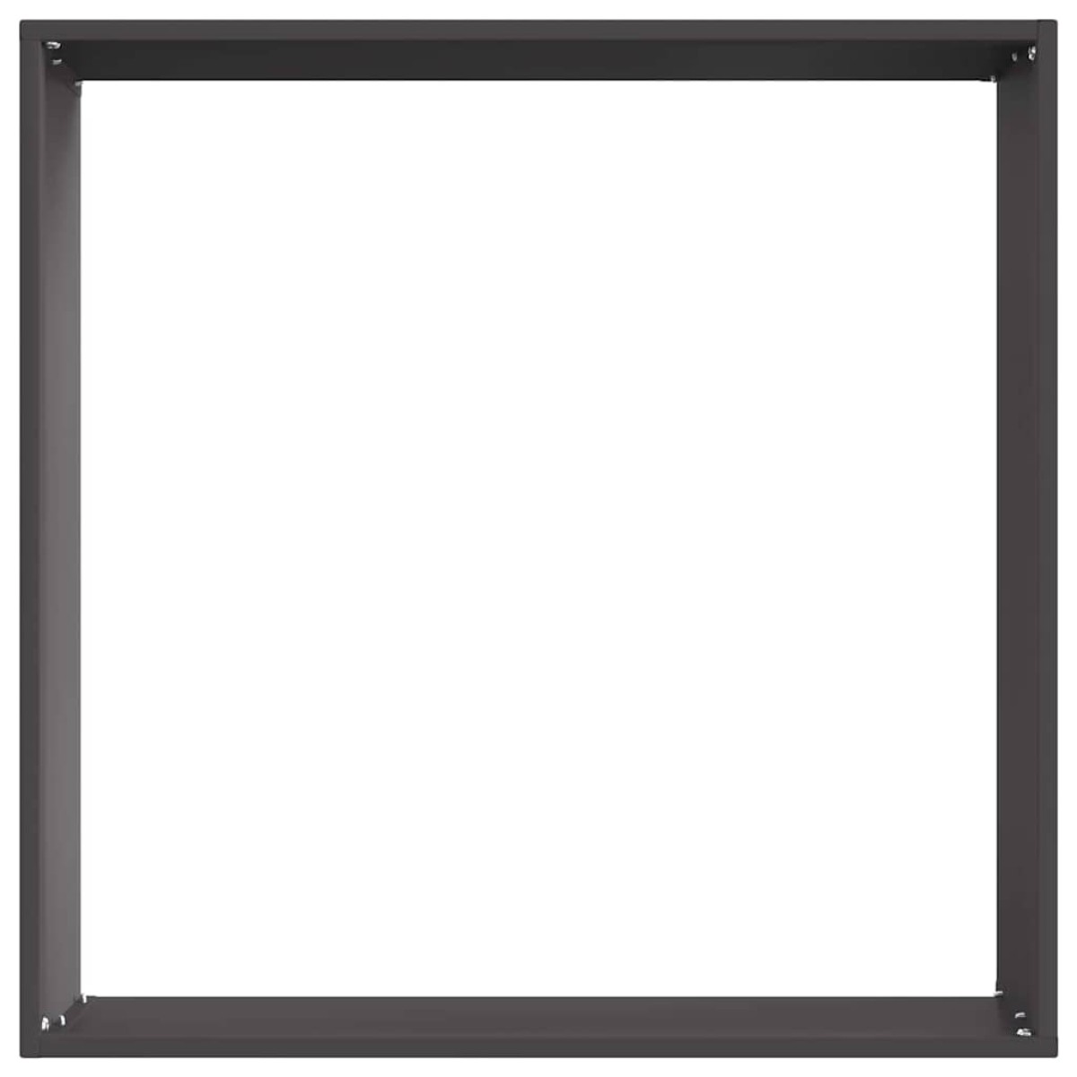 vidaXL Περίγραμμα γκαζόν 50 x 50 x 13 εκ Ατσάλι Μαύρο