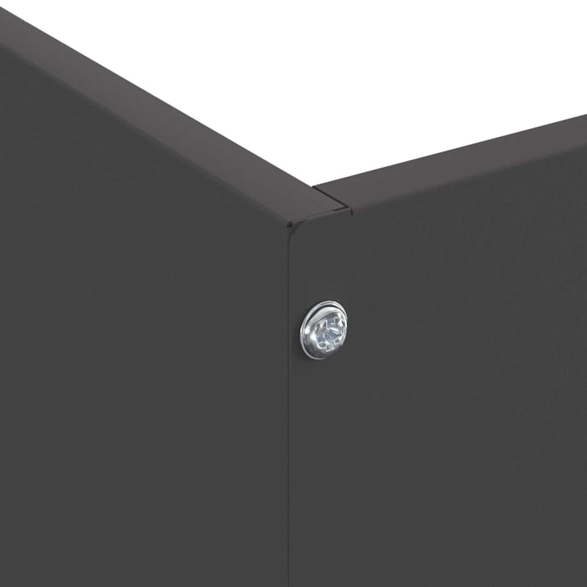 vidaXL Περίγραμμα γκαζόν 50 x 50 x 13 εκ Ατσάλι Μαύρο