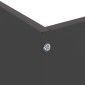 vidaXL Περίγραμμα γκαζόν 50 x 50 x 13 εκ Ατσάλι Μαύρο