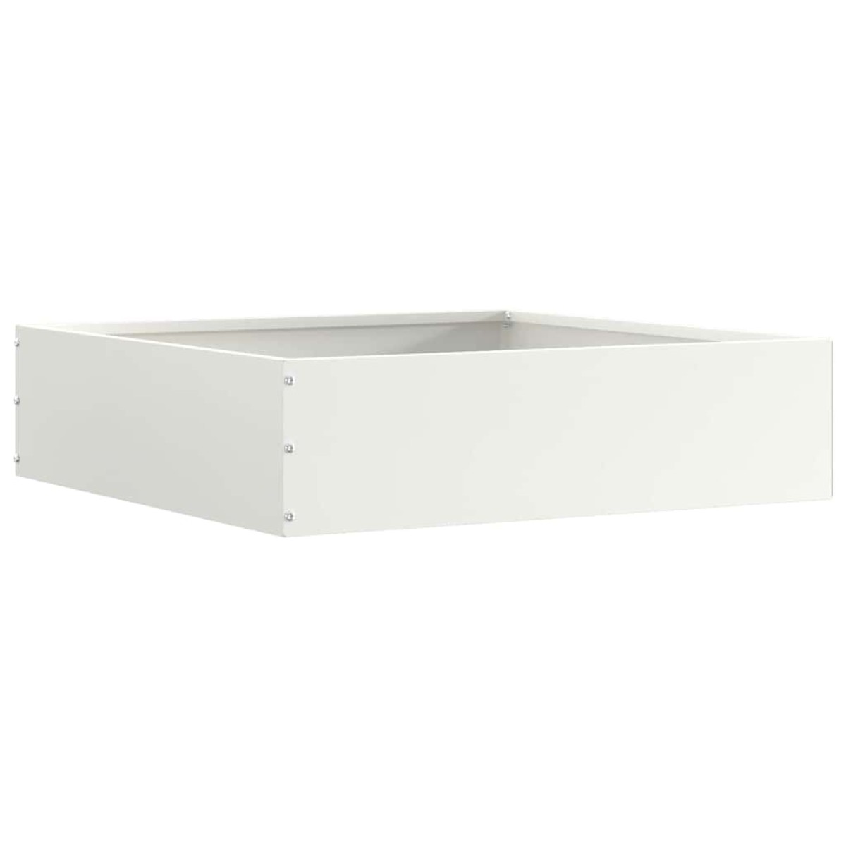 vidaXL Περίγραμμα γκαζόν 50 x 50 x 13 εκ Ατσάλι Λευκό