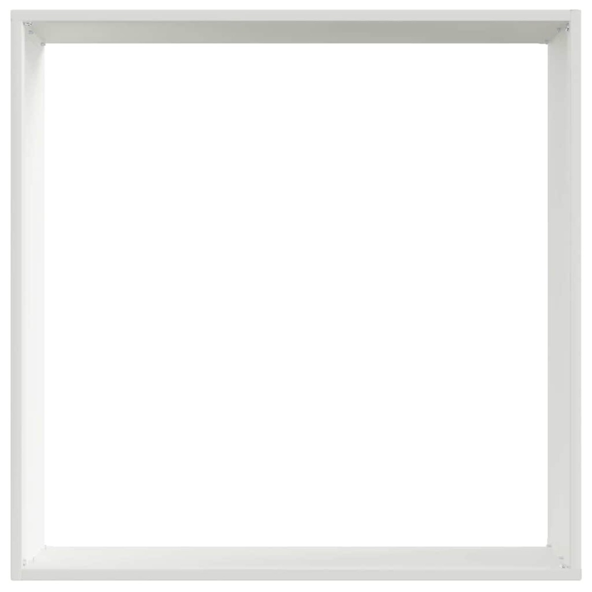 vidaXL Περίγραμμα γκαζόν 50 x 50 x 13 εκ Ατσάλι Λευκό