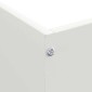 vidaXL Περίγραμμα γκαζόν 50 x 50 x 13 εκ Ατσάλι Λευκό