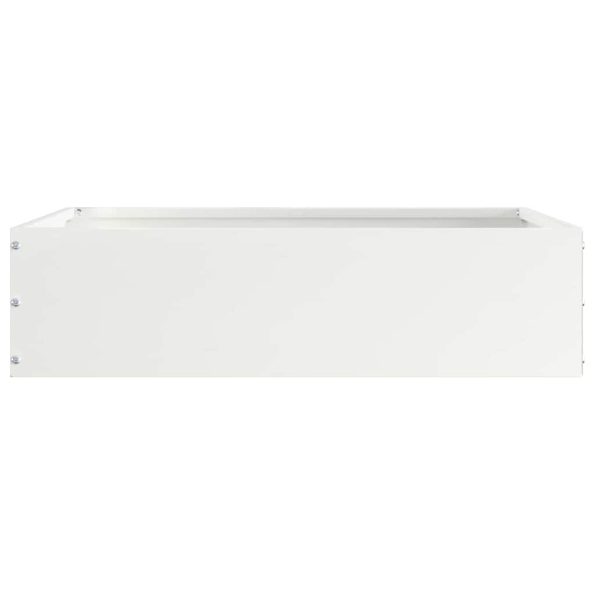 vidaXL Περίγραμμα γκαζόν 6 τμχ. 50 x 50 x 13 εκ Ατσάλι Λευκό