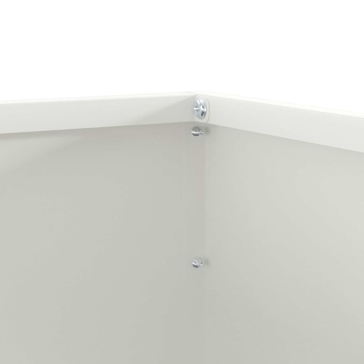 vidaXL Περίγραμμα γκαζόν 6 τμχ. 50 x 50 x 13 εκ Ατσάλι Λευκό