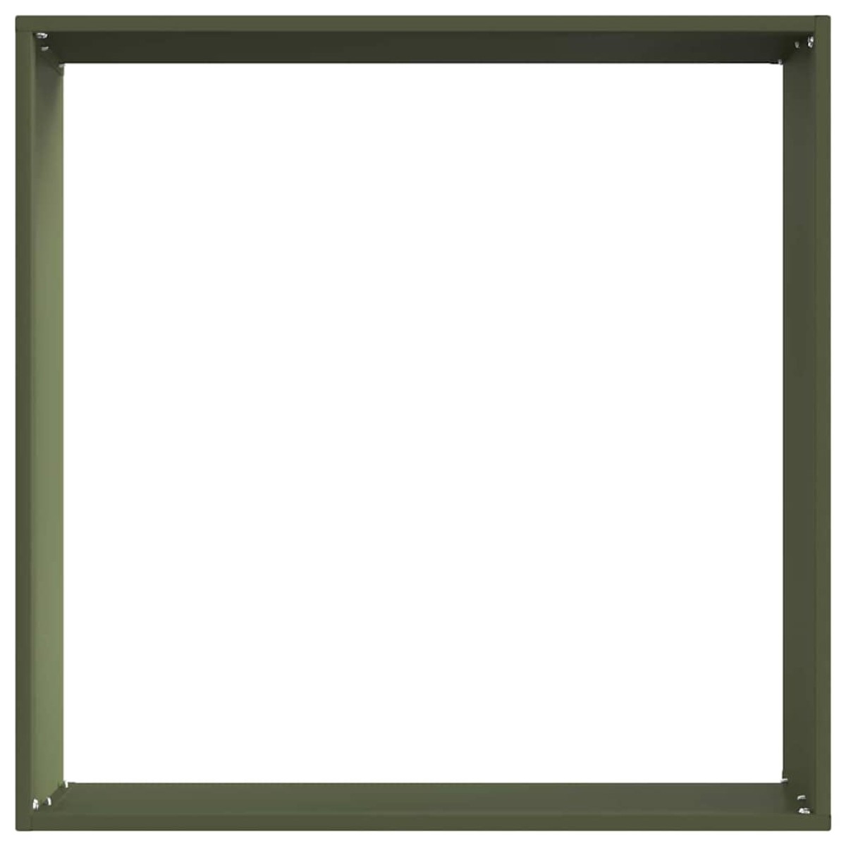 vidaXL Περίγραμμα γκαζόν 6 τμχ. 50 x 50 x 13 εκ Ατσάλι Λαδί