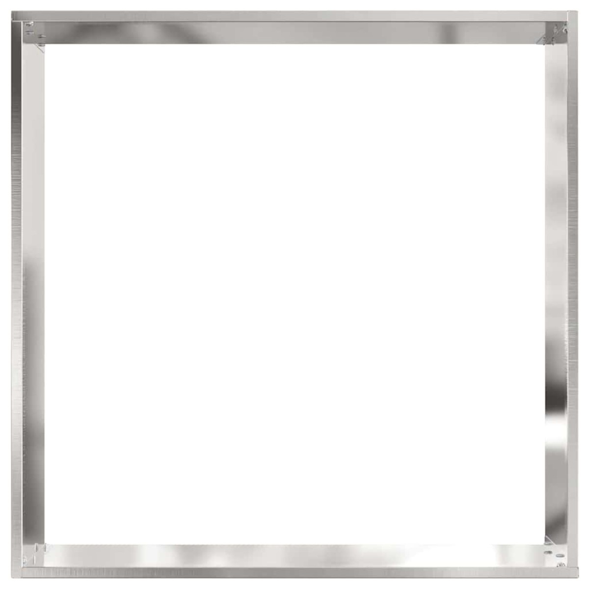 vidaXL Περίγραμμα γκαζόν 50 x 50 x 13 εκ Ανοξείδωτο Ατσάλι Ασημί