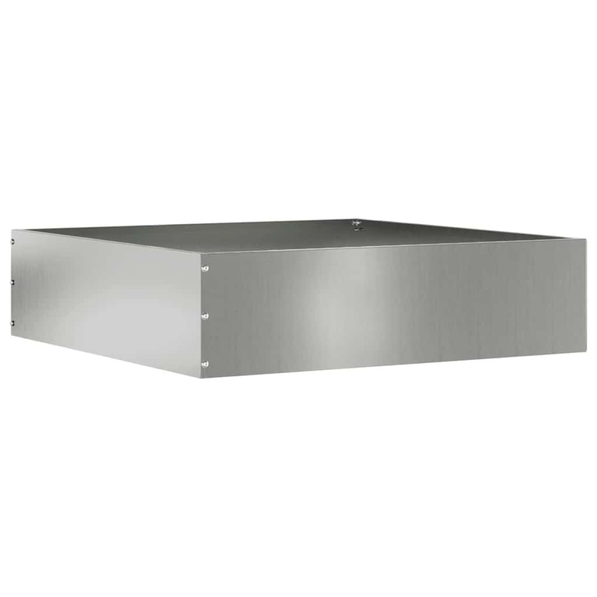 vidaXL Περίγραμμα γκαζόν 50 x 50 x 13 εκ Γαλβανισμένος Χάλυβας Ασημί