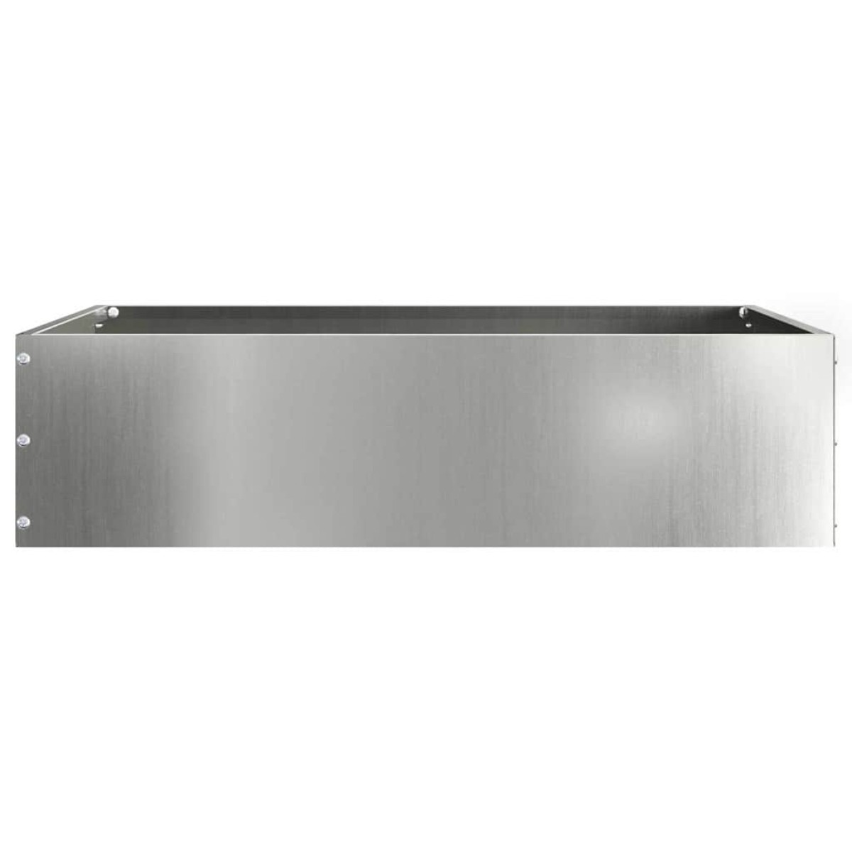 vidaXL Περίγραμμα γκαζόν 50 x 50 x 13 εκ Γαλβανισμένος Χάλυβας Ασημί